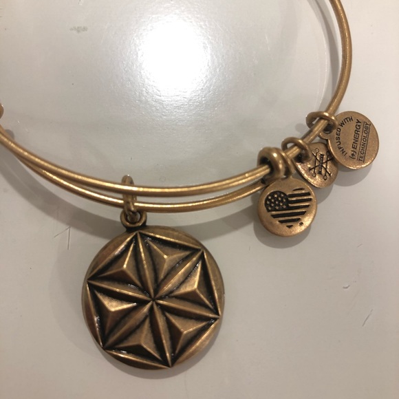 Alex and Ani Gold Aphrodite’s Flower Bracelet - Picture 2 of 4